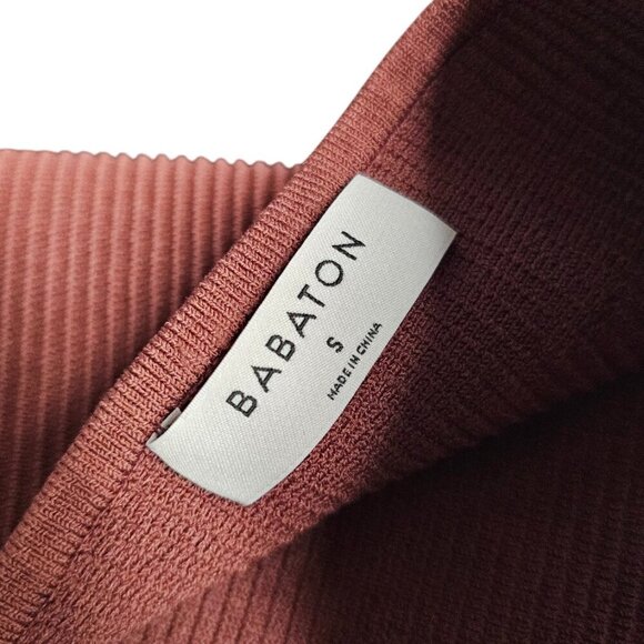 Aritzia Babaton Sculpt Knit Halter Tank, Cropped, Ribbed, Size S - Picture 3 of 7